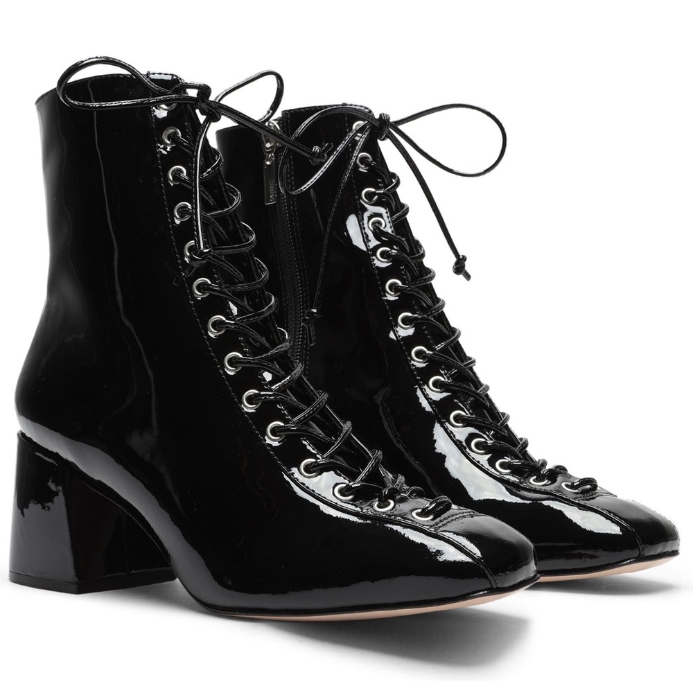 Schutz New Kika Patent Leather Bootie